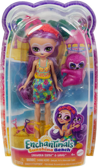 Mattel Enchantimalssabindra Sloth Hang Кукла за 3+ години+ години 15см.