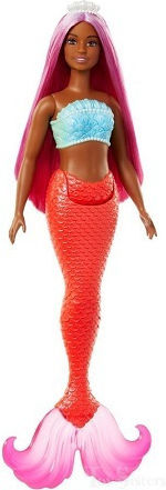Barbie Mermaid Doll Touch of Magic Mermaid Long Hair for 3+ years+ Years 17cm
