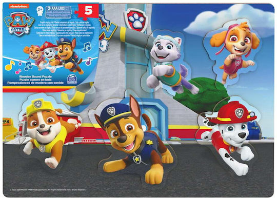 Patrula Puppy Patrol Puzzle din lemn Sunete Forme