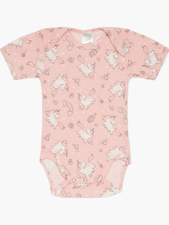 Minerva Unicorn Short-Sleeved White-pink 4pcs