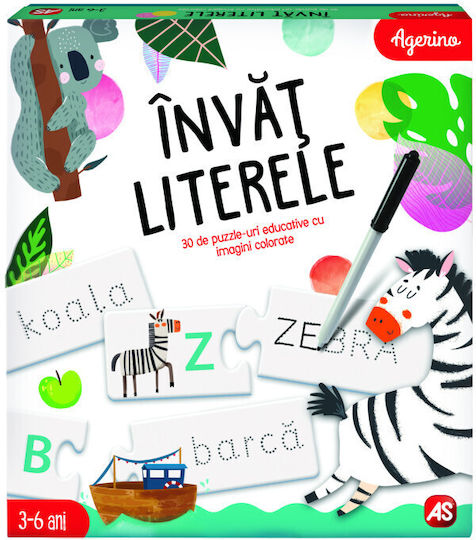 AS Invat Literele Joc Educațional Litere și numere pentru 3-6 Ani
