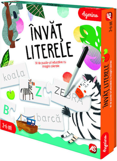 AS Invat Literele Joc Educațional Litere și numere pentru 3-6 Ani