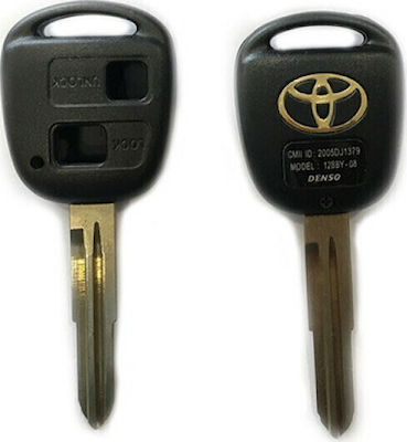 Κέλυφος Κλειδιού Αυτοκινήτου Toyota με 2 Κουμπιά και Λάμα