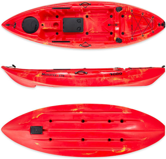 SCK Manatee 270 0201-27054 Kayak din plastic Pescuit 1 persoană Roșu