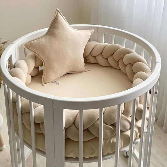 IngVart Baby Bettlaken Für Krippe Baumwolle Beige