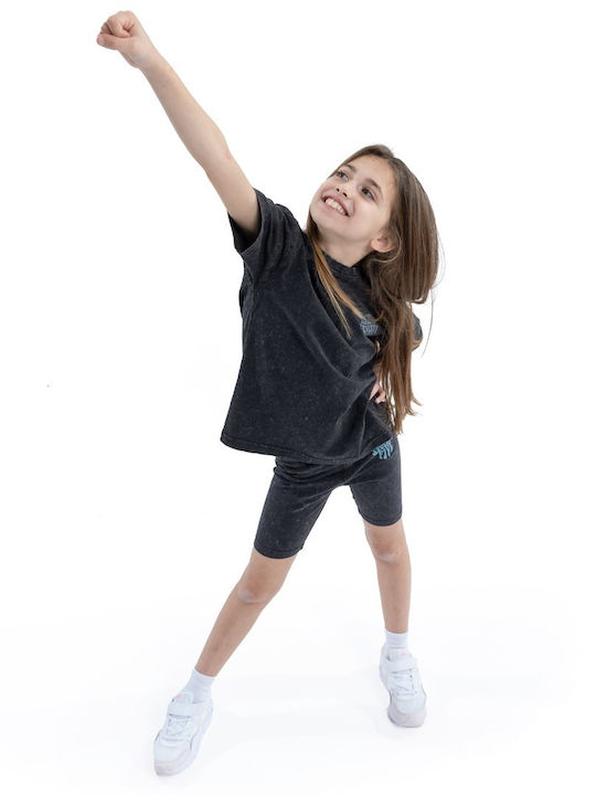 Kids Legging Cycling Short Black