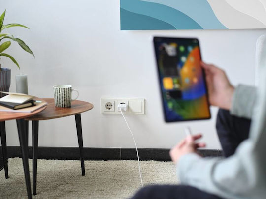 Trust Φορτιστής με Θύρα USB-C και Καλώδιο USB-C - USB-C 45W Power Delivery Λευκός (Maxo)