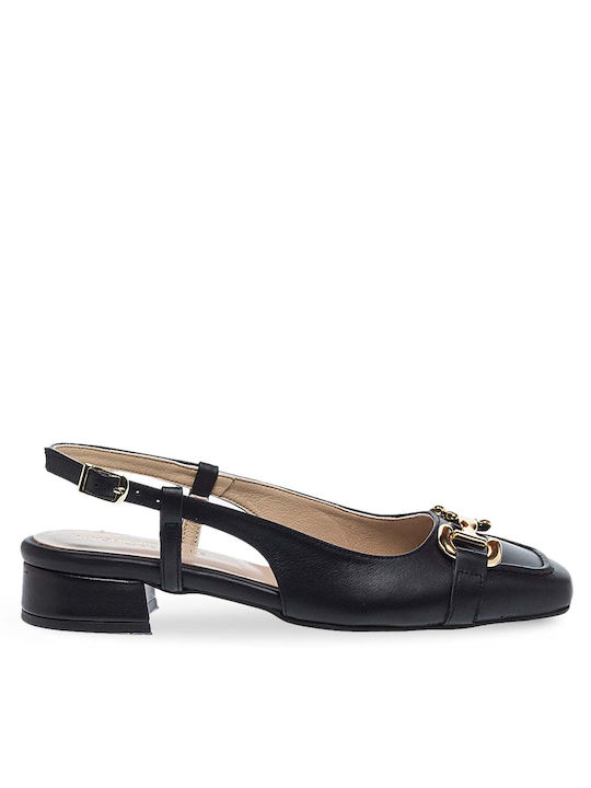 Maison Minrelle Black Heels with Strap