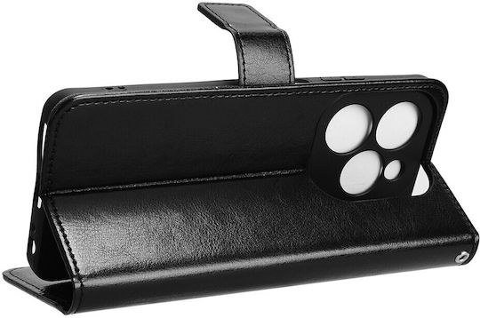 Wallet Δερματίνης / Πλαστικό / Σιλικόνης Μαύρο (Realme Note 50)