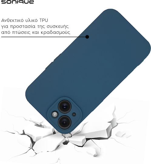 Sonique Back Cover Silicon / Tesatura Albastru marin (Xiaomi 13T / 13T Pro)