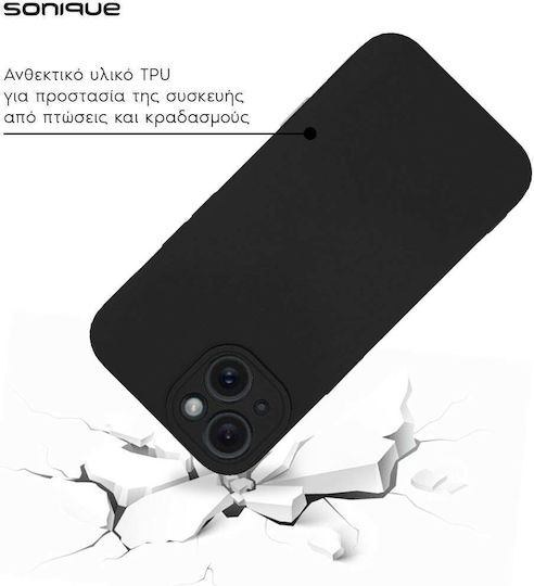 Sonique Back Cover Silicone / Fabric Black (Galaxy A15)