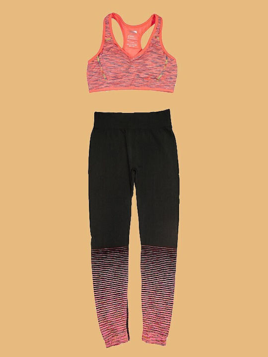 Schulung Frauen-Set mit Leggings Orange