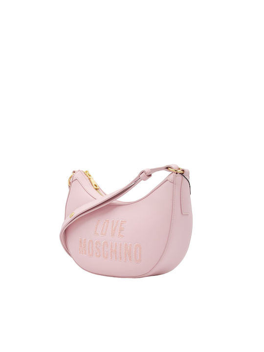 Moschino Din piele Geantă de damă De umăr Roz