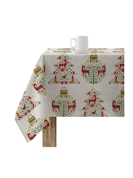 Mauré Christmas Tablecloth Fabric Multicolour L100xW140cm 1pcs