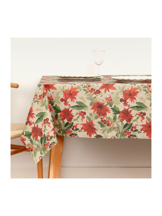 Mauré Christmas Tablecloth Fabric Multicolour L300xW140cm 1pcs