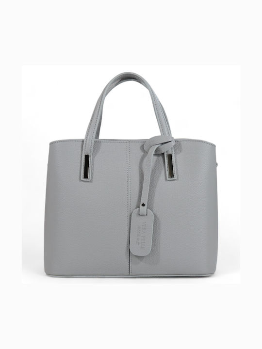 Passaggio Leather Leather Women's Bag Tote Handheld Gray