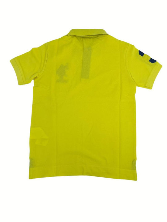 U.S. Polo Assn. Kids Blouse Short Sleeve Yellow Fluo