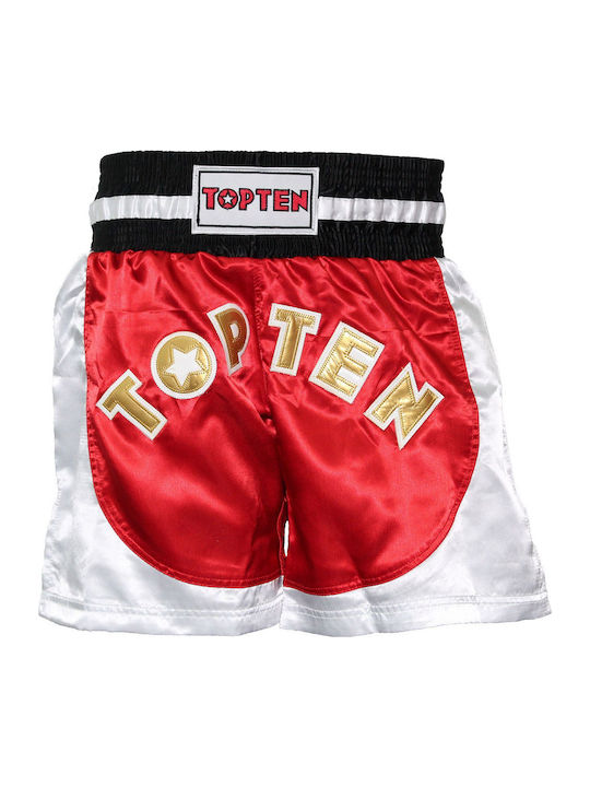 Top Ten Kick Light Ανδρικό Σορτσάκι Kick/Thai Boxing Κόκκινο