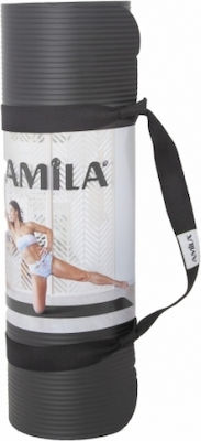 Amila Στρώμα Γυμναστικής Yoga/Pilates Μαύρο (183x60x1.5cm)