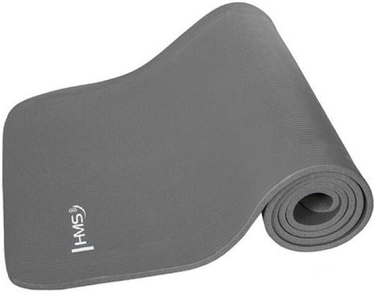 HMS Ym03 Στρώμα Γυμναστικής Pilates Γκρι (183x61x0.1cm)