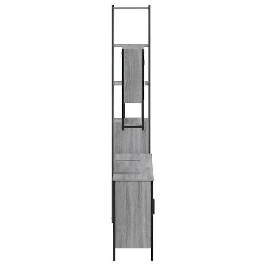 vidaXL Πάγκος με Νιπτήρα & Καθρέπτη Μ60xΒ16xΥ60cm Γκρι