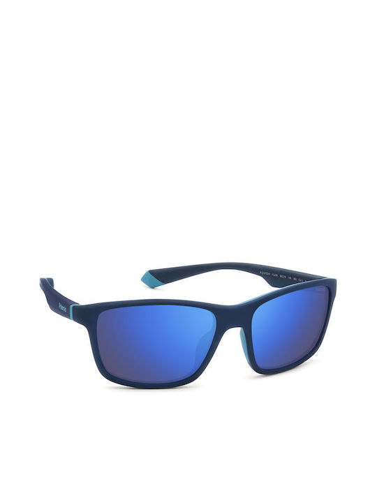 Polaroid Sunglasses with Blue Frame and Blue Polarized Lens PLD2153/S FLL/5X