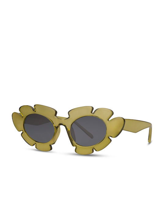 Solo-Solis Sonnenbrillen mit Gelb Rahmen und Gray Linse NDL6812