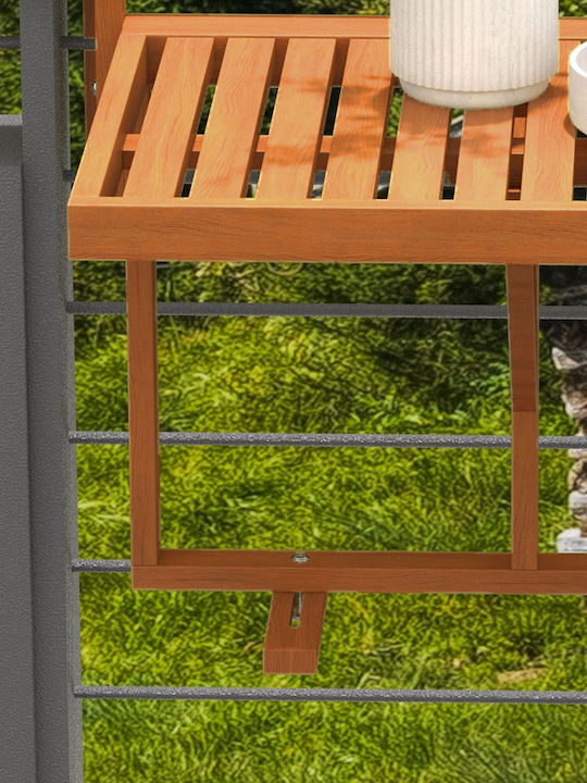 Masă Pentru Spații Mici Exterioare Din Teak Pliabil Teak 60x45x55cm