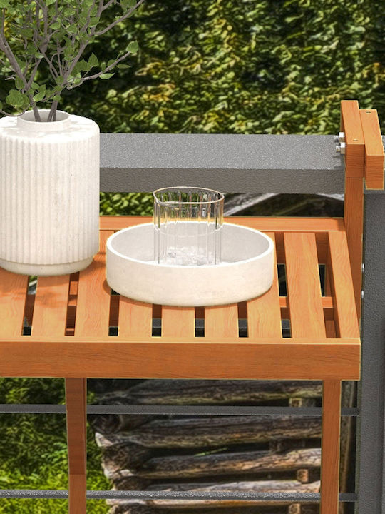 Masă Pentru Spații Mici Exterioare Din Teak Pliabil Teak 60x45x55cm
