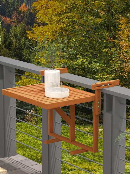 Masă Pentru Spații Mici Exterioare Din Teak Pliabil Teak 60x45x55cm
