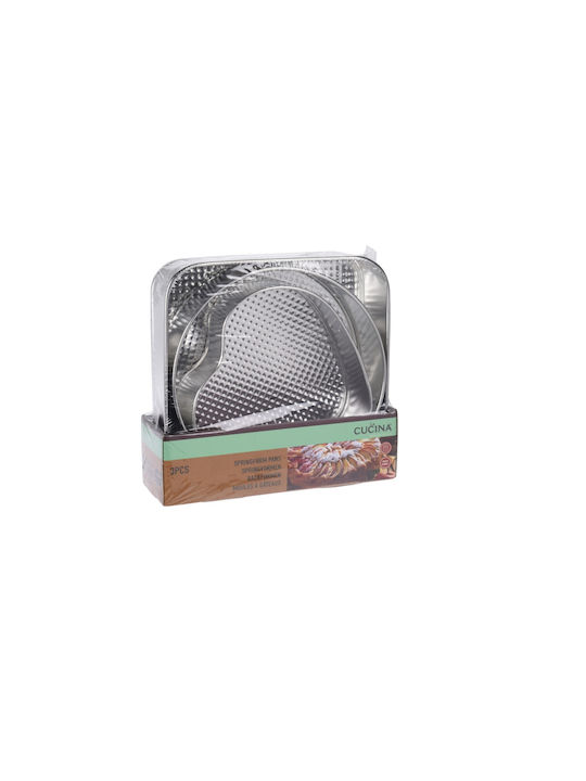 No Coating Aluminum Cake Baking Pan 3pcs