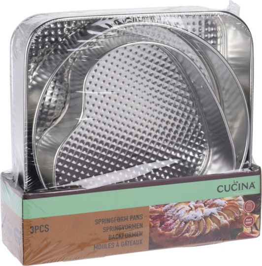Cucina Φόρμα για Κέικ Στρογγυλή 3τμχ Cucina Φόρμα για Κέικ Στρογγυλή 3τμχ