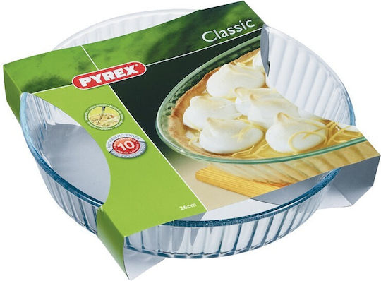 Pyrex No Coating Glass Tart Baking Pan 26x26cm