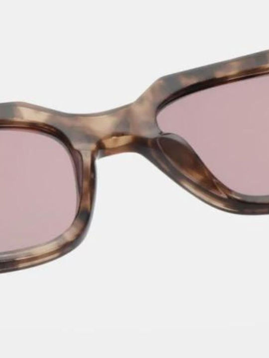 A.Kjaerbede Kaws Women's Sunglasses with Multicolour Tartaruga Plastic Frame and Pink Lens KL2310-009