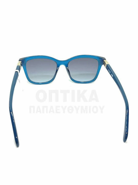 Tous Women's Sunglasses with Blue Plastic Frame and Gray Gradient Lens STOB88 0W47
