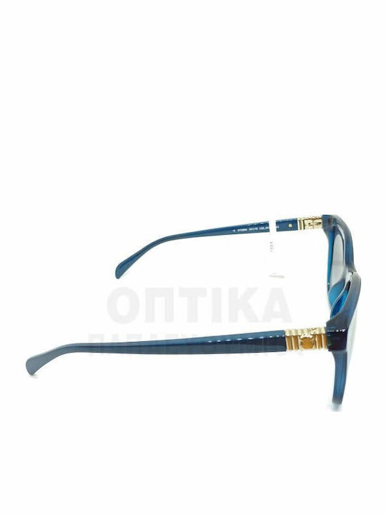 Tous Women's Sunglasses with Blue Plastic Frame and Gray Gradient Lens STOB88 0W47