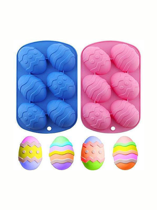 Sugar Love No Coating Silicone Chocolates 6 Cups Baking Pan 20.5x13x2.5cm