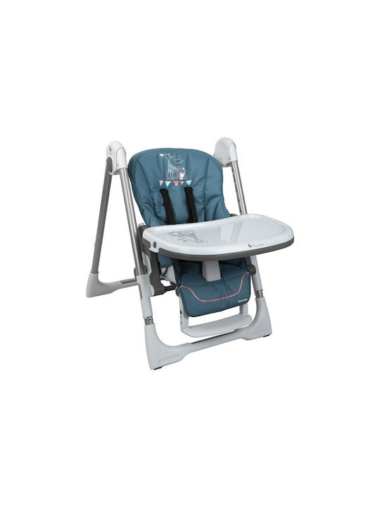 Renolux Vision Foldable Baby Highchair with Adjustable Height Black