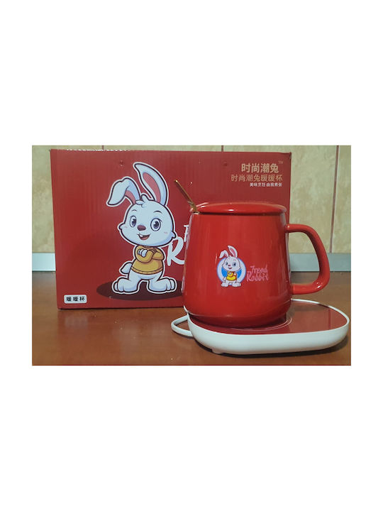 Rabbit Cană Ceramică Roșie 350ml