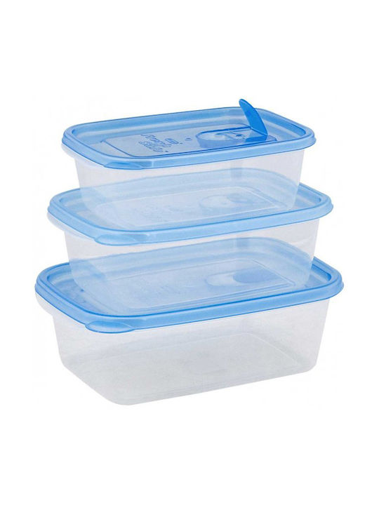 Venus Plastic Lunch Box Blue 3pcs