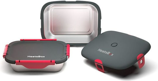 Plastic Electric Lunch Box Heatsbox Black 925ml