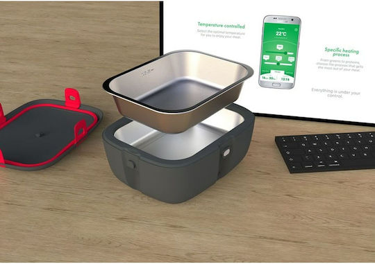 Plastic Electric Lunch Box Heatsbox Black 925ml