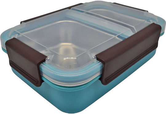 Ankor Ankor Inox Mittagsbox Blau mit Fächern 750ml