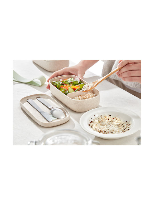 Lekue Lunchbox Kunststoff Beige 500ml 1Stück