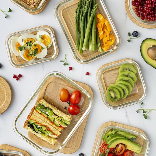 Nava Microwave Glass Lunch Box Transparent 300ml
