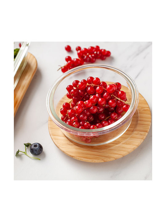 Nava Lunchbox Glas Transparent Geeignet für die Mikrowelle 400ml 1Stück