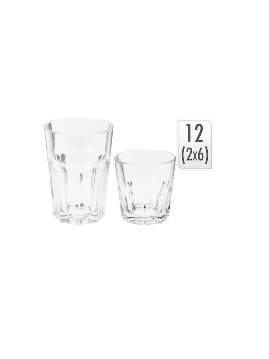 Excellent Houseware Σετ Ποτήρια Νερού από Γυαλί 12τμχ