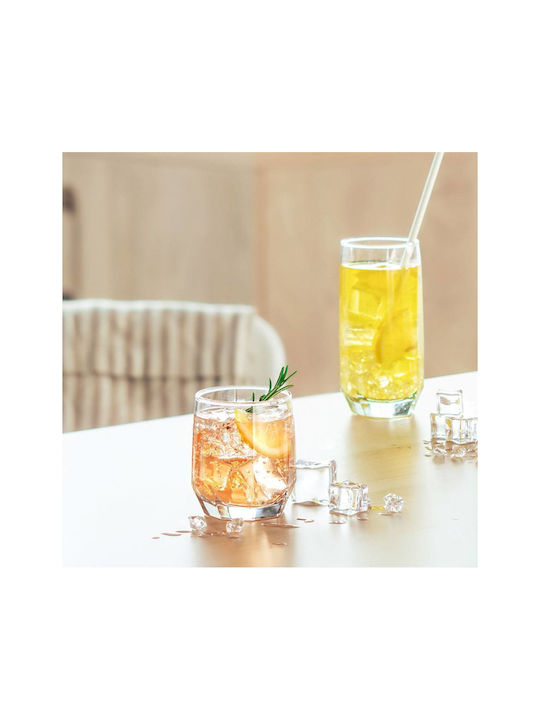 Luigi Ferrero Set Gläser Whiskey / Cocktail/Trinken aus Glas 215ml 6Stück