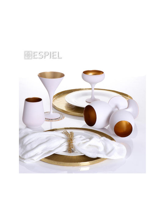 Espiel Maya Set of Glasses for White Wine made of Glass in White Color Stemmed 12pcs