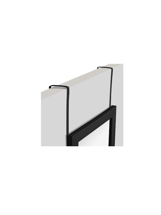 Wandspiegel mit Schwarz Rahmen 110x36cm 1Stück